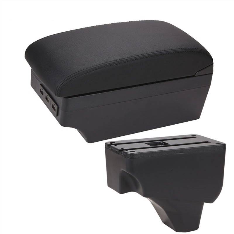 Auto Armlehne Auto Armlehne Box Center Console Armlehne Storage Box für Mit USB für Peugeot 208 2019 2020 2021(7USB A3) von Generisch