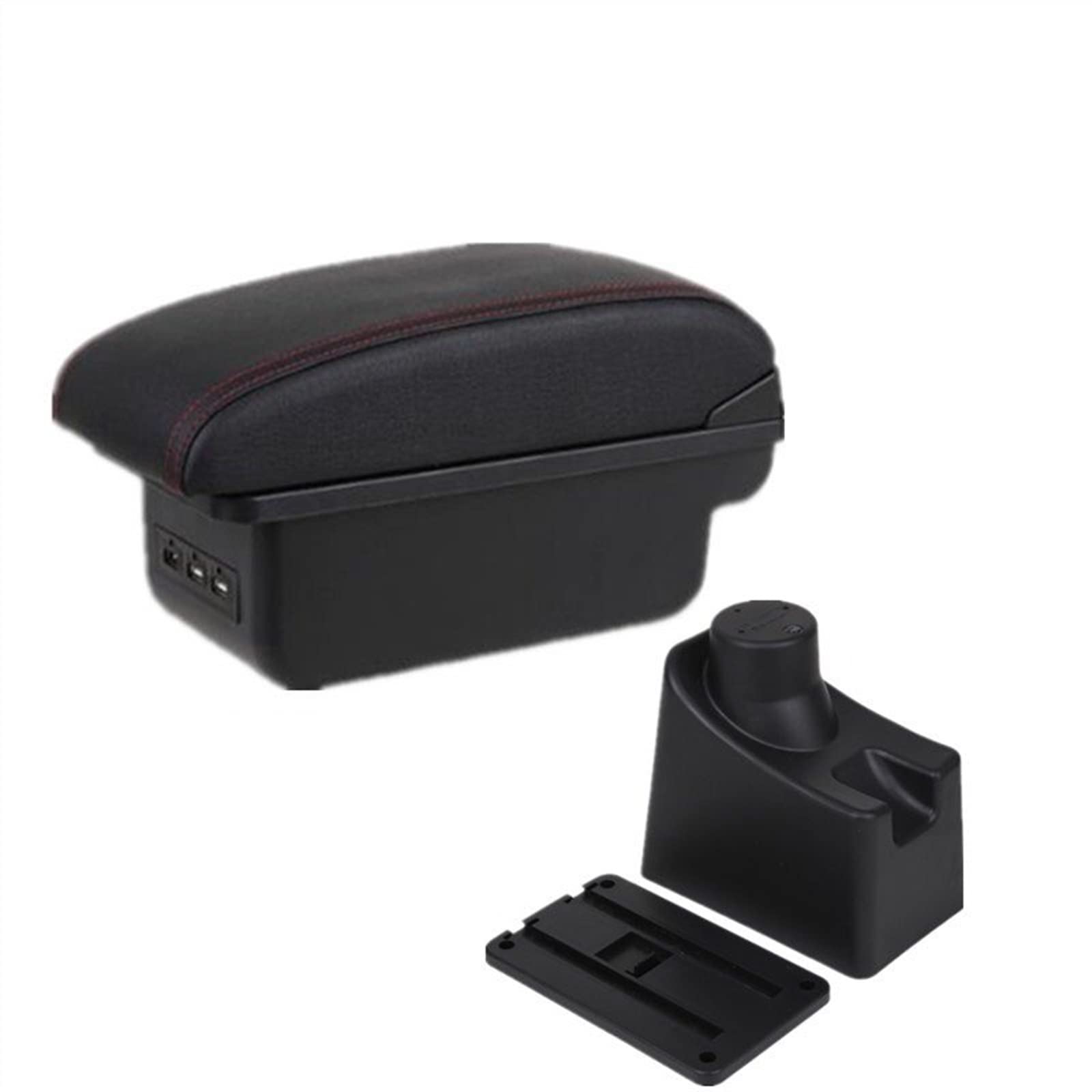 Auto Armlehne Auto Armlehne Box Center Console Storage Box Innen für Mit USB für Dacia Logan(3 USB B3) von Generisch