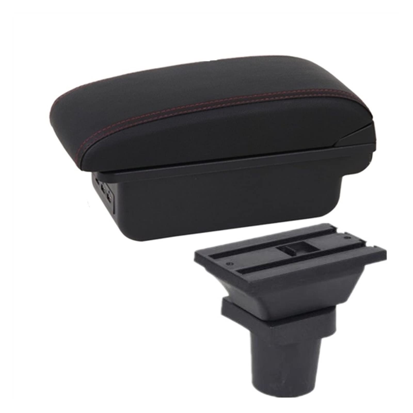 Auto Armlehne Für VW UP 2009-2020 Auto Armlehne Innen Teile Center Storage Box Für Mit USB Armlehne Box(3USB B3) von Generisch