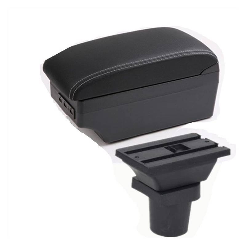 Auto Armlehnen Box Für VW UP 2009-2020 Auto Armlehne Innen Teile Center Storage Box Für Mit USB Armlehne Box(7USB C5) von Generisch