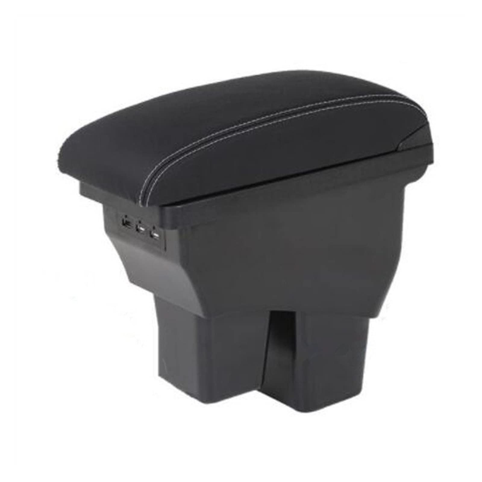 Auto-Armlehnen-Organizer Auto Center Console Armlehne Box Innen Lagerung Box für Mit 3USB für Fit für Jazz 2014-2019 Aufbewahrungsbox für die Mittelkonsole(3USB B2) von Generisch