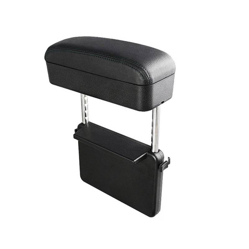 Auto-Armlehnenbox Armlehne Box Auto Armlehne Organizer Zubehör Kissen Für Auto Ellenbogen Unterstützung Universal Wärme Karte Auto-Mittelkonsolen-Armlehnenbox(Black Type 1) von Generisch