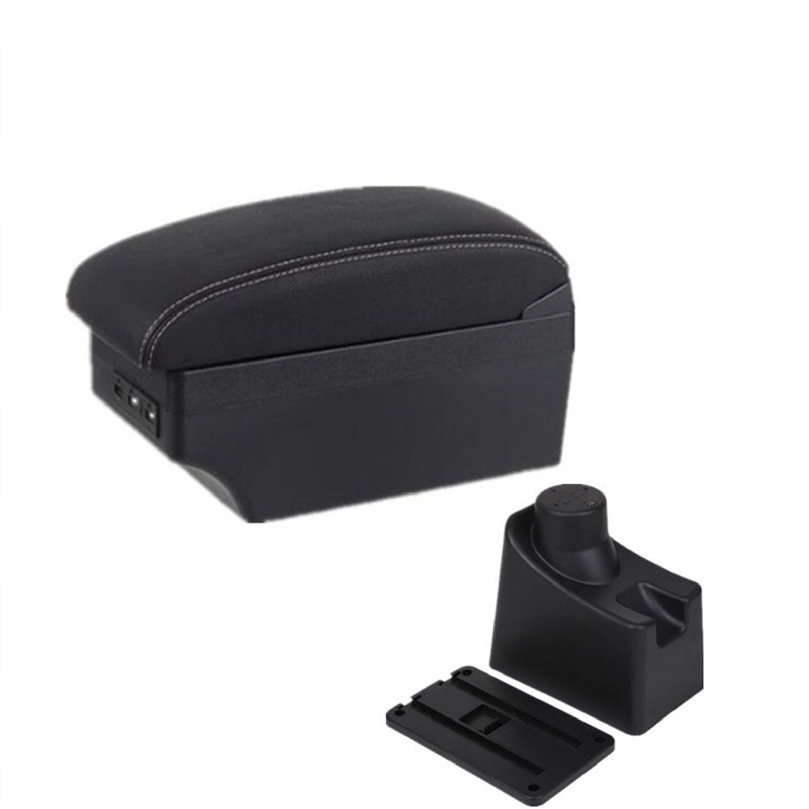 Auto-Armlehnenbox Auto Armlehne Box Center Console Storage Box Innen für Mit USB für Dacia Logan(7 USB C3) von Generisch