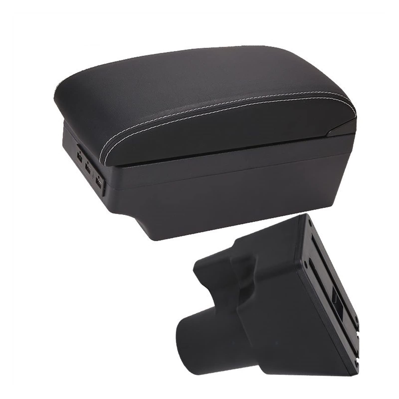 Auto-Armlehnenbox Auto Armlehne Innen Lagerung Box USB Center Console Armlehne Box für Kia für Picanto 3X-Linie Auto-Armlehne(3USB B1) von Generisch