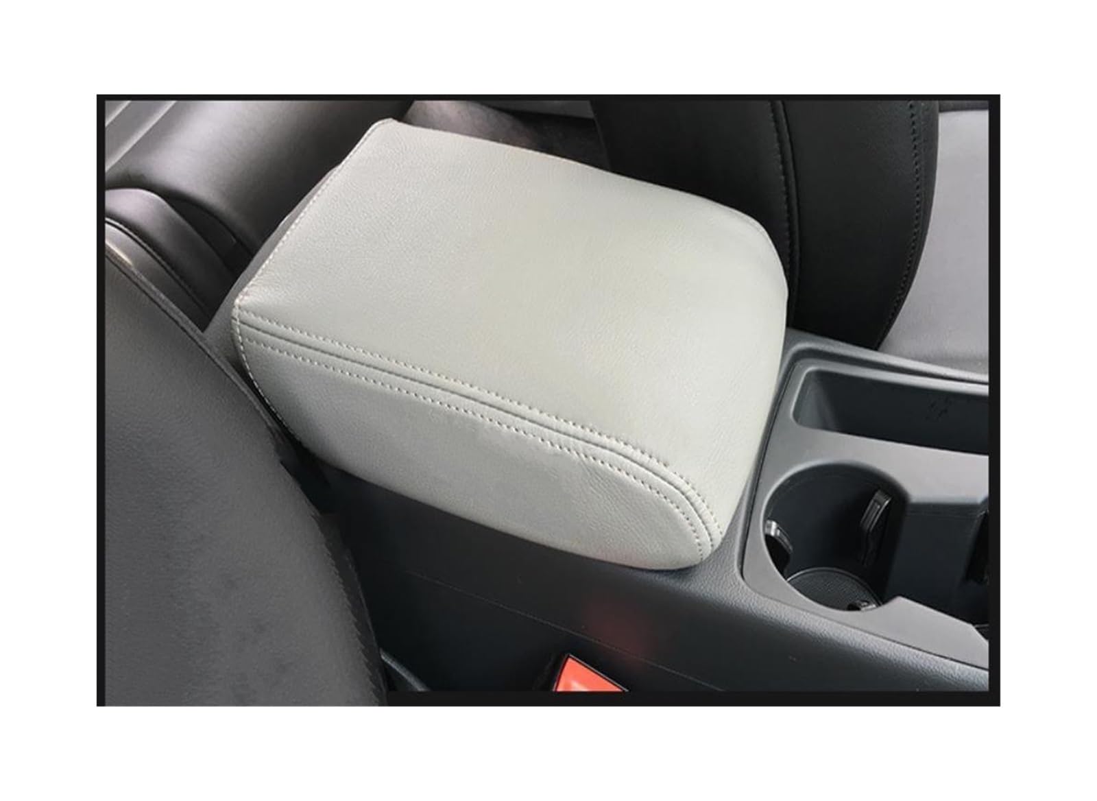 Auto-Armlehnenbox Autozubehör Mikrofaser Leder Center Armlehne Box Abdeckung Autoinnenausstattung für A3 Q5 A5(Beige,For A5 2009-2016) von Generisch