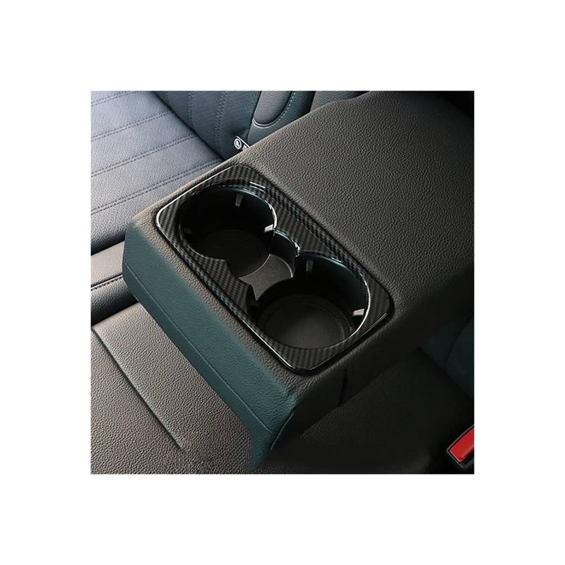 Auto-Armlehnenbox Für Mercedes für Benz ML320 350 GLE für Coupe C292 W166 350d GL450 X166 GLS Innen Carbon Hinten Wasser für Glas halter Abdeckung Trim(Stainless fiber) von Generisch