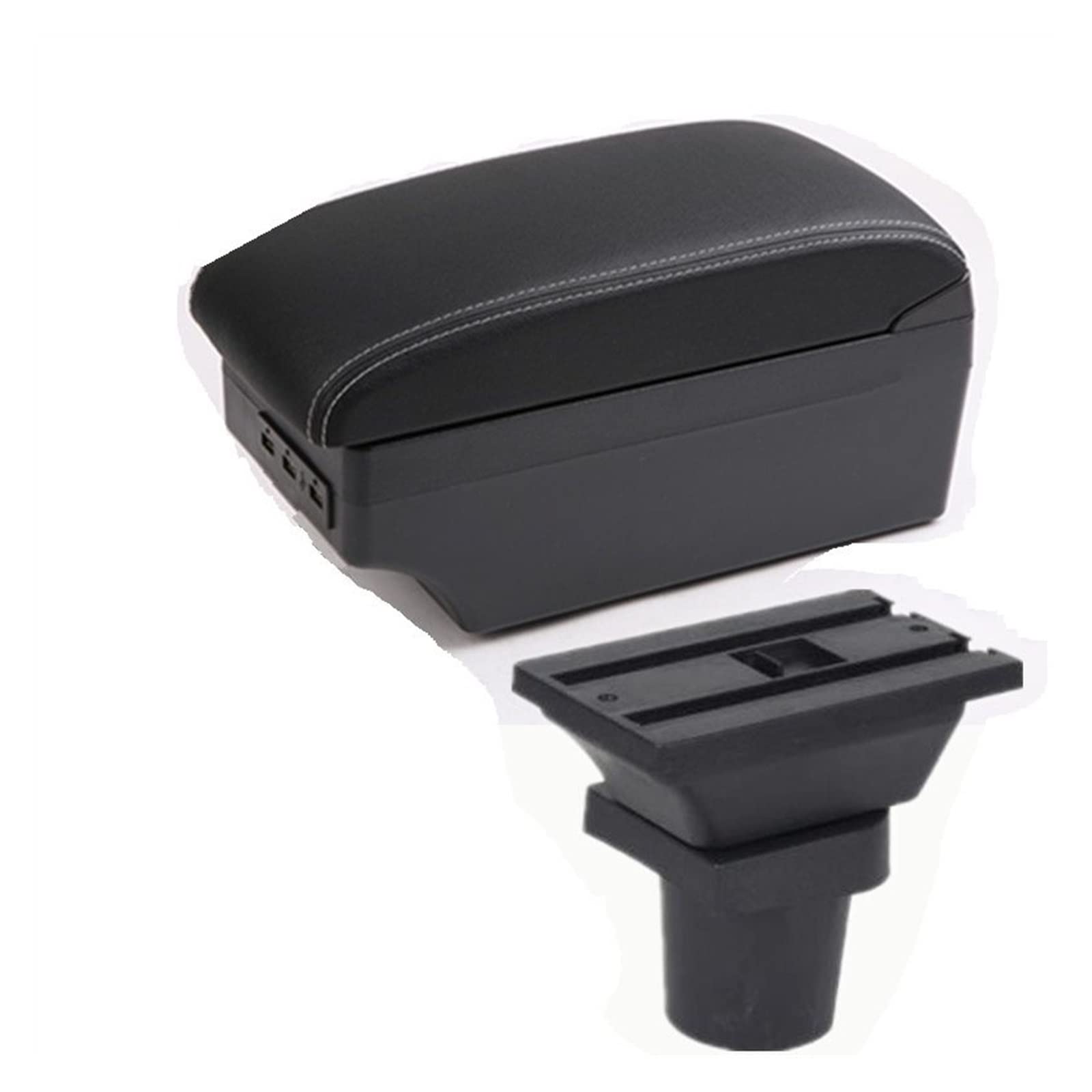 Auto-Armlehnenbox Für VW UP 2009-2020 Auto Armlehne Innen Teile Center Storage Box Für Mit USB Armlehne Box(7USB C5) von Generisch