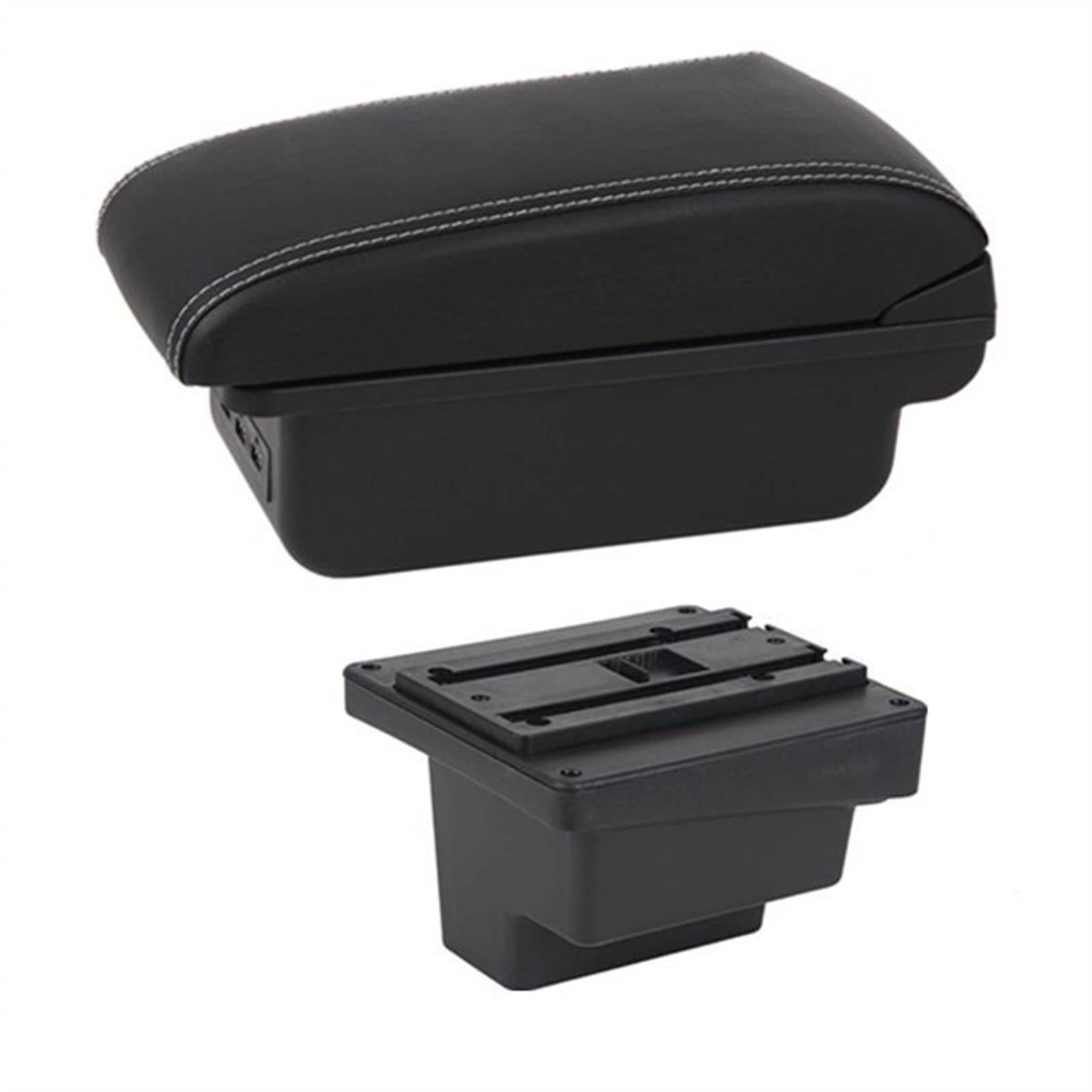 Auto-Armlehnenbox Für VW für Tiguan Center Console Armlehne Lagerung USB Auto Armlehne Box(7 USB E2) von Generisch