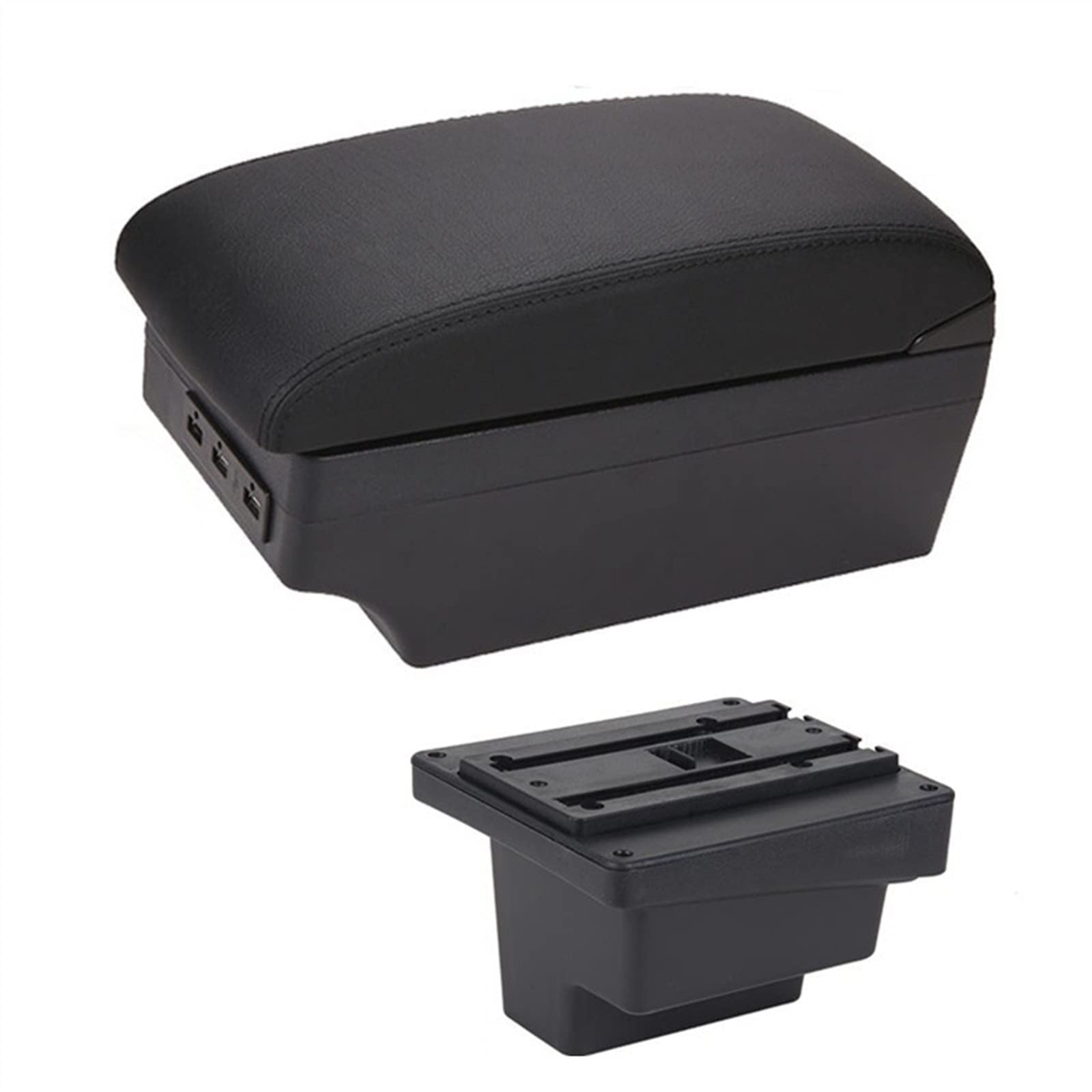 Auto-Armlehnenbox Für VW für Tiguan Center Console Armlehne Lagerung USB Auto Armlehne Box(7 USB E3) von Generisch