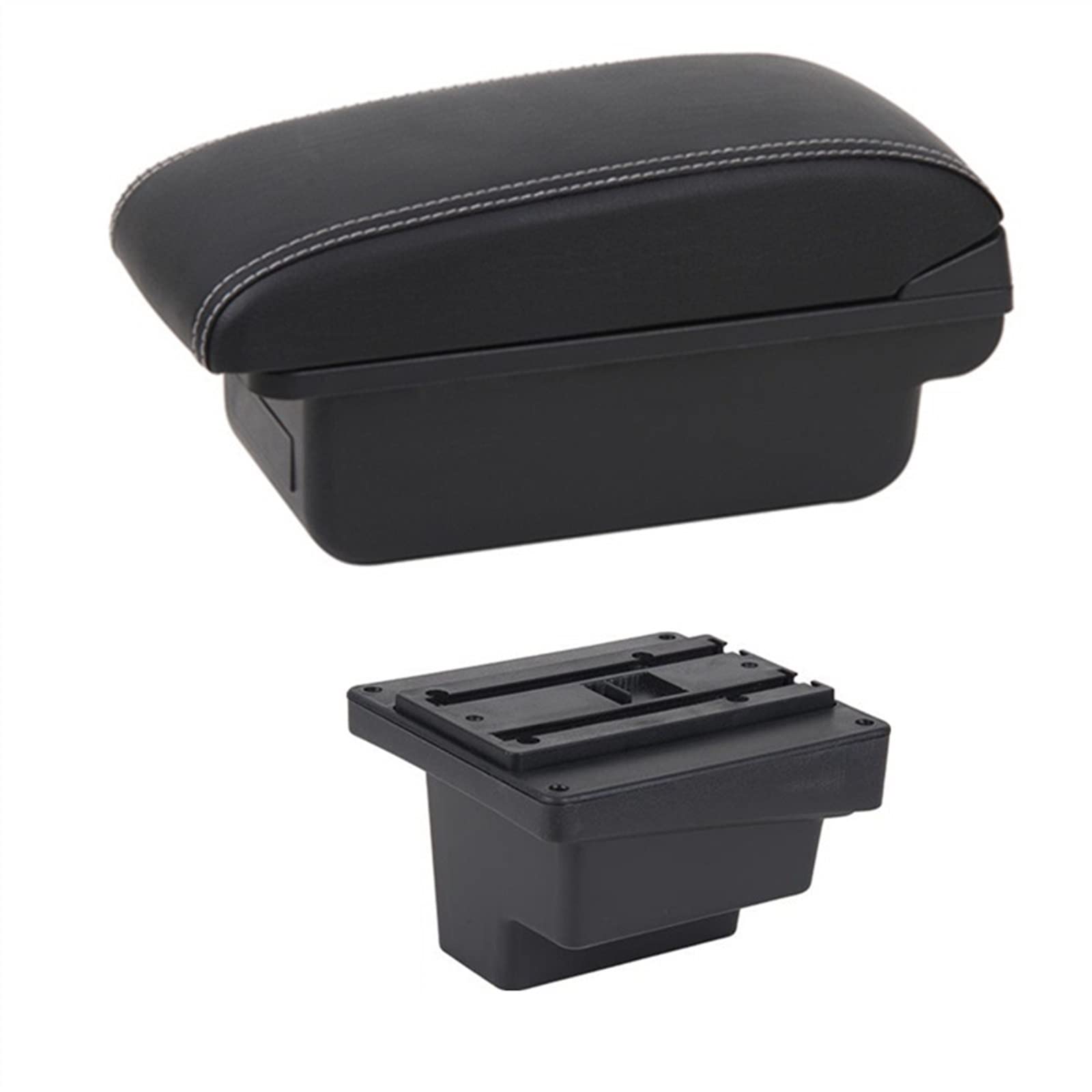 Auto-Armlehnenbox Für VW für Tiguan Center Console Armlehne Lagerung USB Auto Armlehne Box Auto-Mittelkonsolen-Armlehnenbox(No usb B1) von Generisch