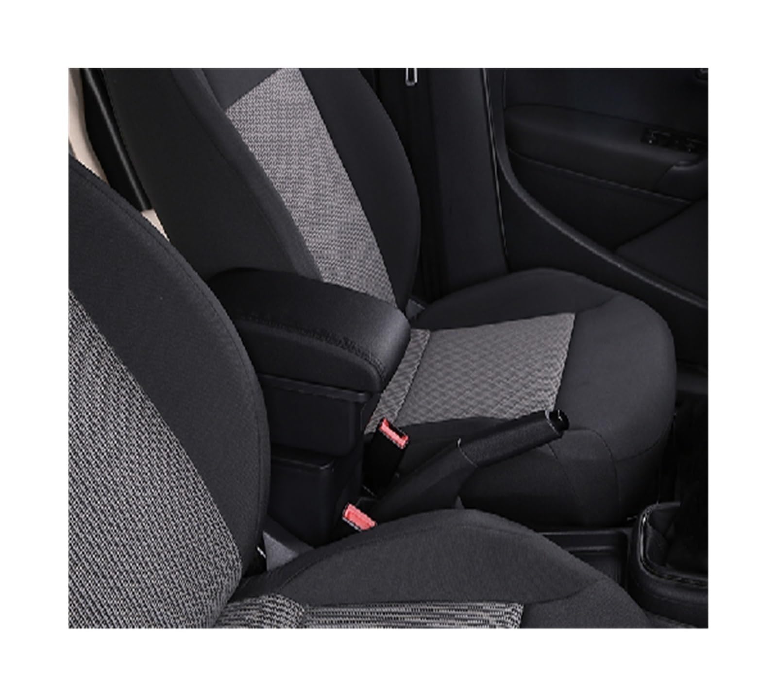 Auto Armlehnenkasten Auto Armlehne Box für Toyota Etios Aygo BJ Auto Zubehör Armlehne Box Auto Armlehne Box Gewidmet USB(B2,Schwarz) von Generisch