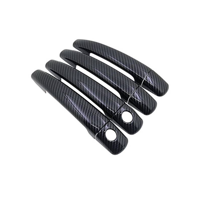 Auto-Außentürgriffe Auto Türgriff Abdeckung Fangen Trim für Peugeot 5008 MK1 T87 2010-2016(4Handle 2 Keyhole) von Generisch