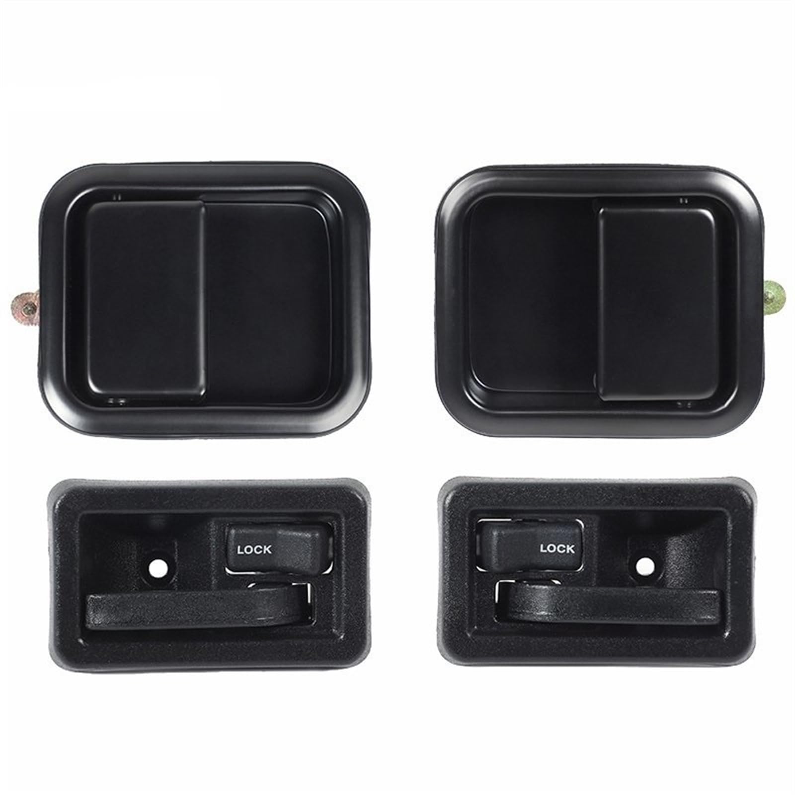 Auto-Außentürgriffe Autotür Haltegriffe Montage für Jeep für Wrangler TJ 1997-2006(4 pcs a Set) von Generisch