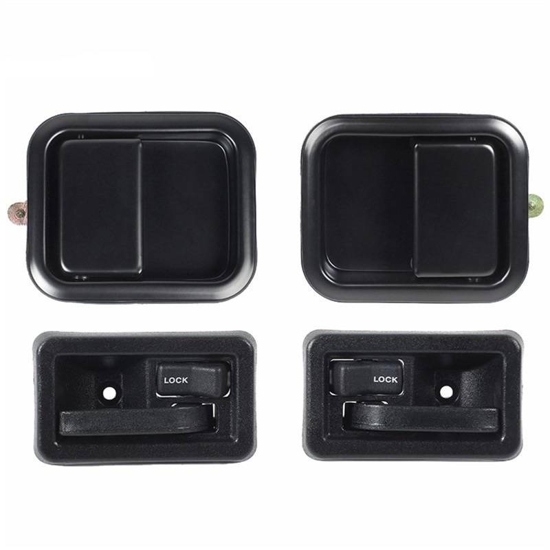 Auto-Außentürgriffe Autotür Haltegriffe Montage für Jeep für Wrangler TJ 1997-2006(4 pcs a Set) von Generisch