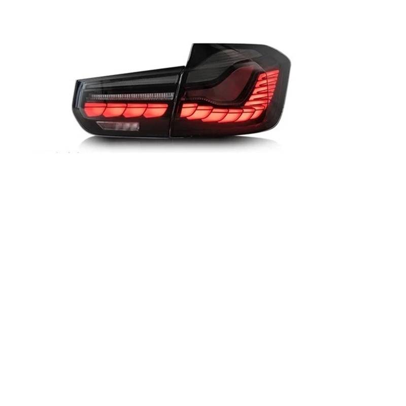 Auto-Bremslichter Auto Zubehör Rücklicht Für BMW F30 F35 F80 2012-2018 Für Limousine DRL Nebel Hinten Anhänger lampen drehen Für Signal Voiture Für Stecker(1SET SMOKED) von Generisch