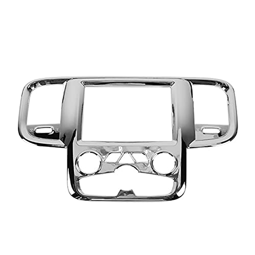 Auto Center Konsole Navigation Panel Dekoration Abdeckung Aufkleber for Dodge Ram 1500 2011-2017 Innen Zubehör(Chrome) von Generisch