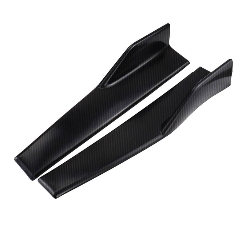 Auto Dach Spoiler Fenster Flügel 2 Teile/satz Auto Breite Karosserie Seitenschweller Splitter Kit Modifizierte Seitenschweller Rocker Anti-Scratch Winglet Flügel Stoßstange 45cm(45mm Carbon fiber) von Generisch