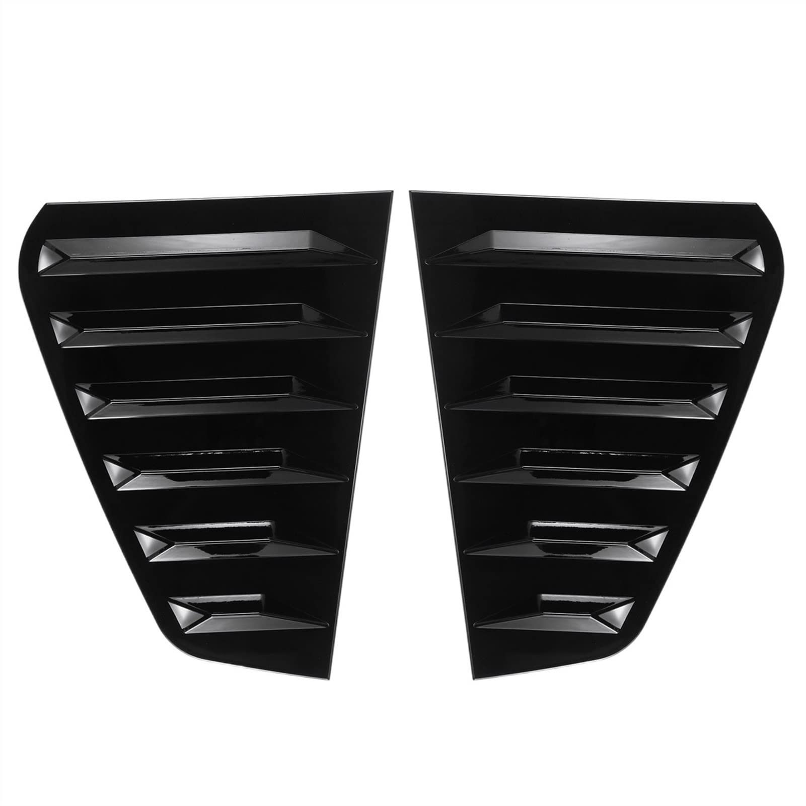 Auto Dach Spoiler Fenster Flügel Auto Heckscheibe Jalousie Shutter Seite für Vent Abdeckung Trim 2x für VW für GOLF MK7 MK7.5 2014-2019 GTI/GTD/R MODELLE(Glossy Black) von Generisch