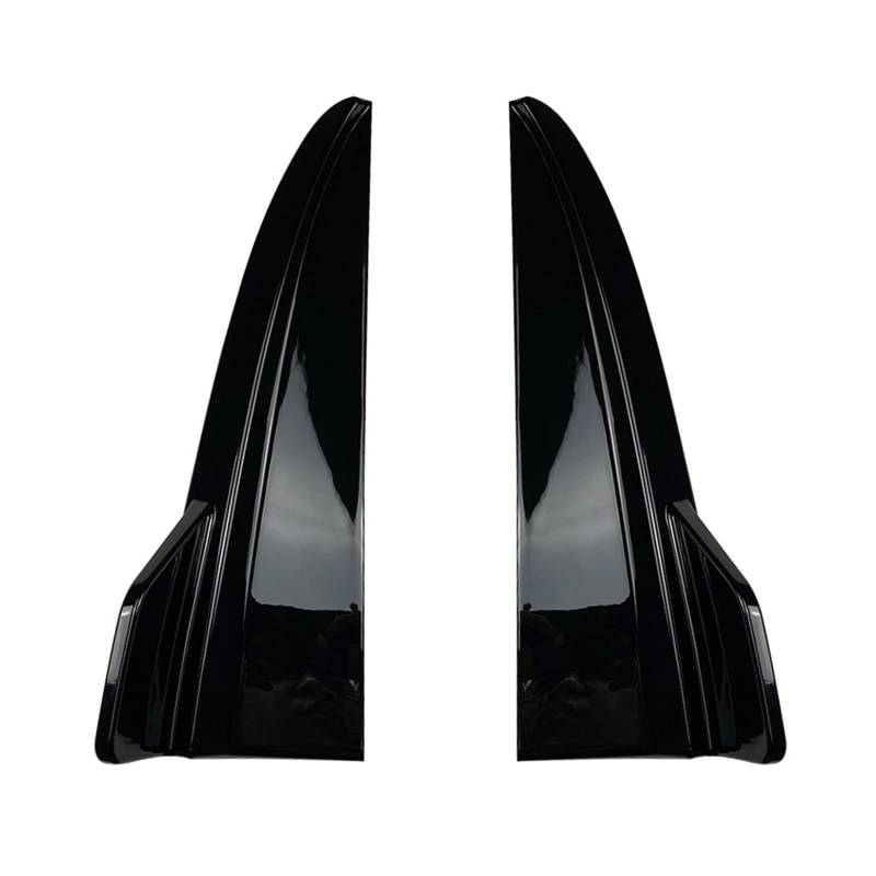 Auto Dach Spoiler Fenster Flügel Auto Heckstoßstange Canard Splitter Diffusor Seitenspoilerabdeckung für Mercedes für Benz W205 C180 C200 C260 C43 für AMG 2015-2021(Schwarz) von Generisch