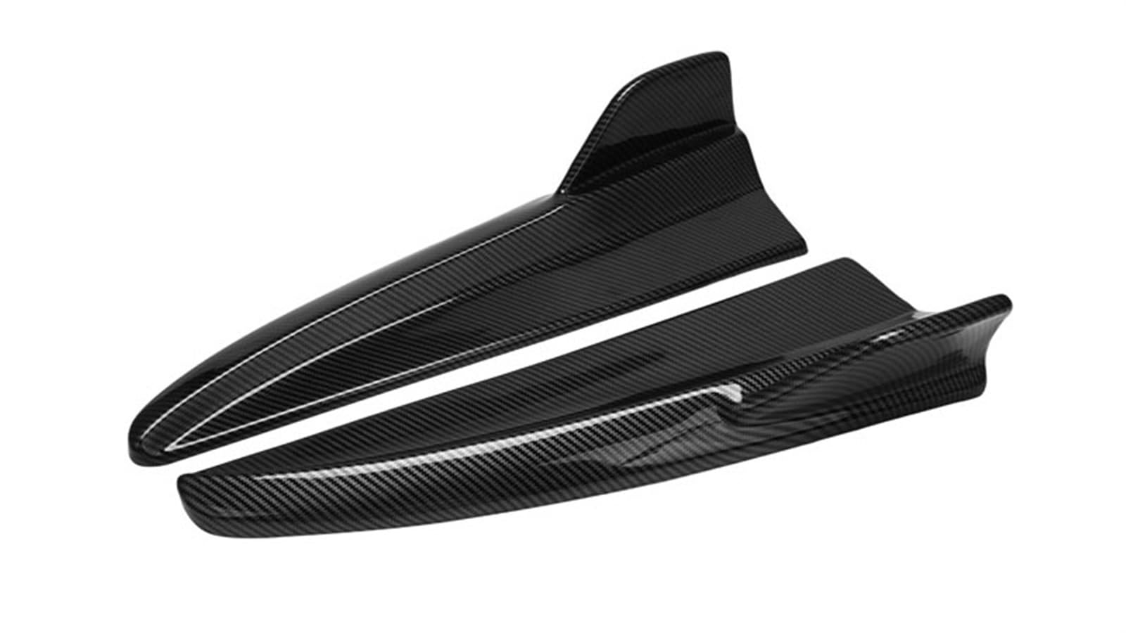 Auto Dach Spoiler Fenster Flügel W205 Heckstoßstange Splitter Diffusor Seitenspoilerabdeckung für Mercedes für Benz CClass C180 C200 C300 C63 2015–2021 Autozubehör(Carbon Fiber Look) von Generisch