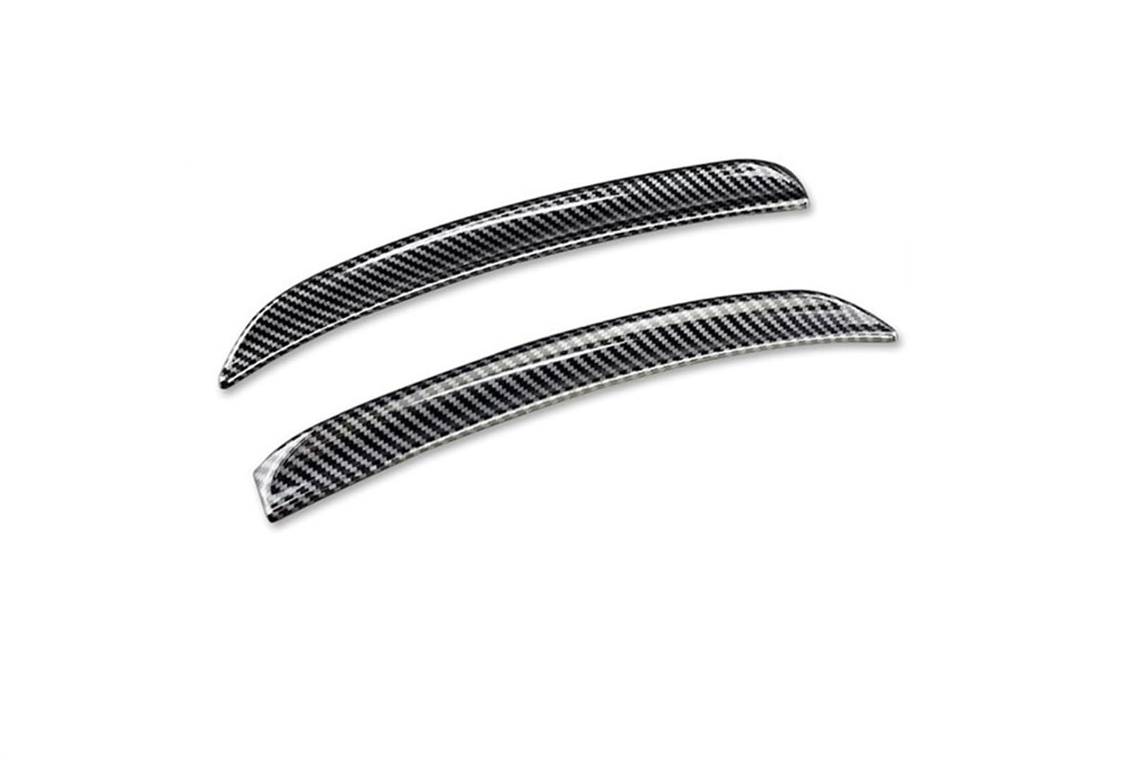 Auto Dachspoiler 2 stücke Hinten Flügel Trim Spoiler Verlängerung Lip Flossen für MINI für COOPER F55 F56 S JCW 2014 2015 2016 2017 2018 2019 2020(Carbon Fiber Pattern) von Generisch