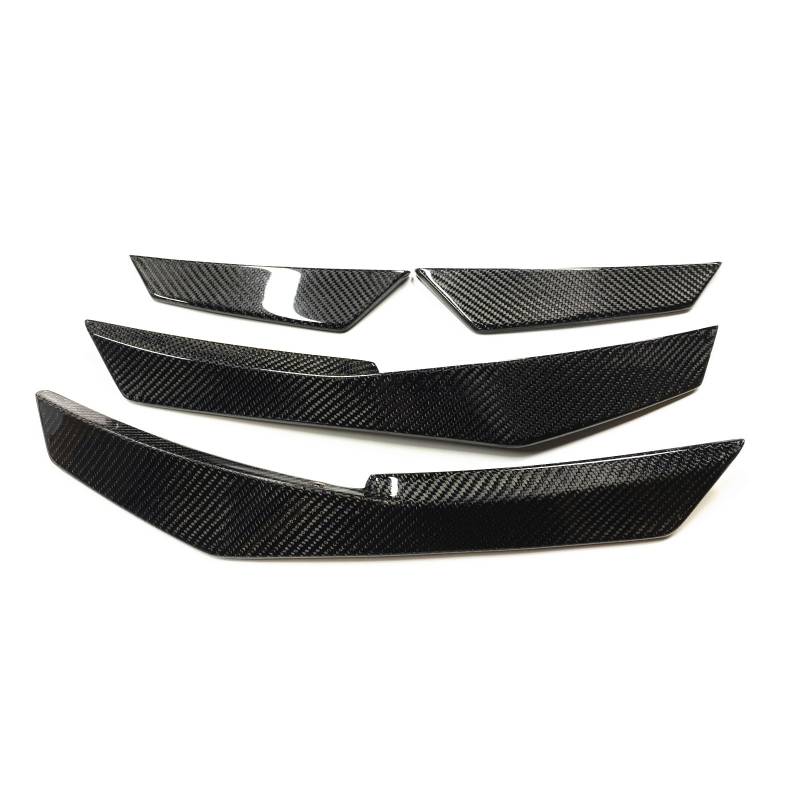 Auto Dachspoiler Frontschürze Seite Luft für Vent Trim R8 2 Tür für Cabrio für Coupe 2016-2020 Carbon Faser Auto körper Kit Splitter Canard Spoiler von Generisch