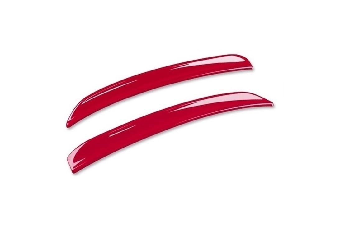 Auto Dachspoiler Für MINI für COOPER F55 F56 S JCW 2014 2015 2016 2017 2018 2019 2020 2 stücke Hinten Flügel Trim Spoiler Verlängerung Lip Flossen(Rot) von Generisch