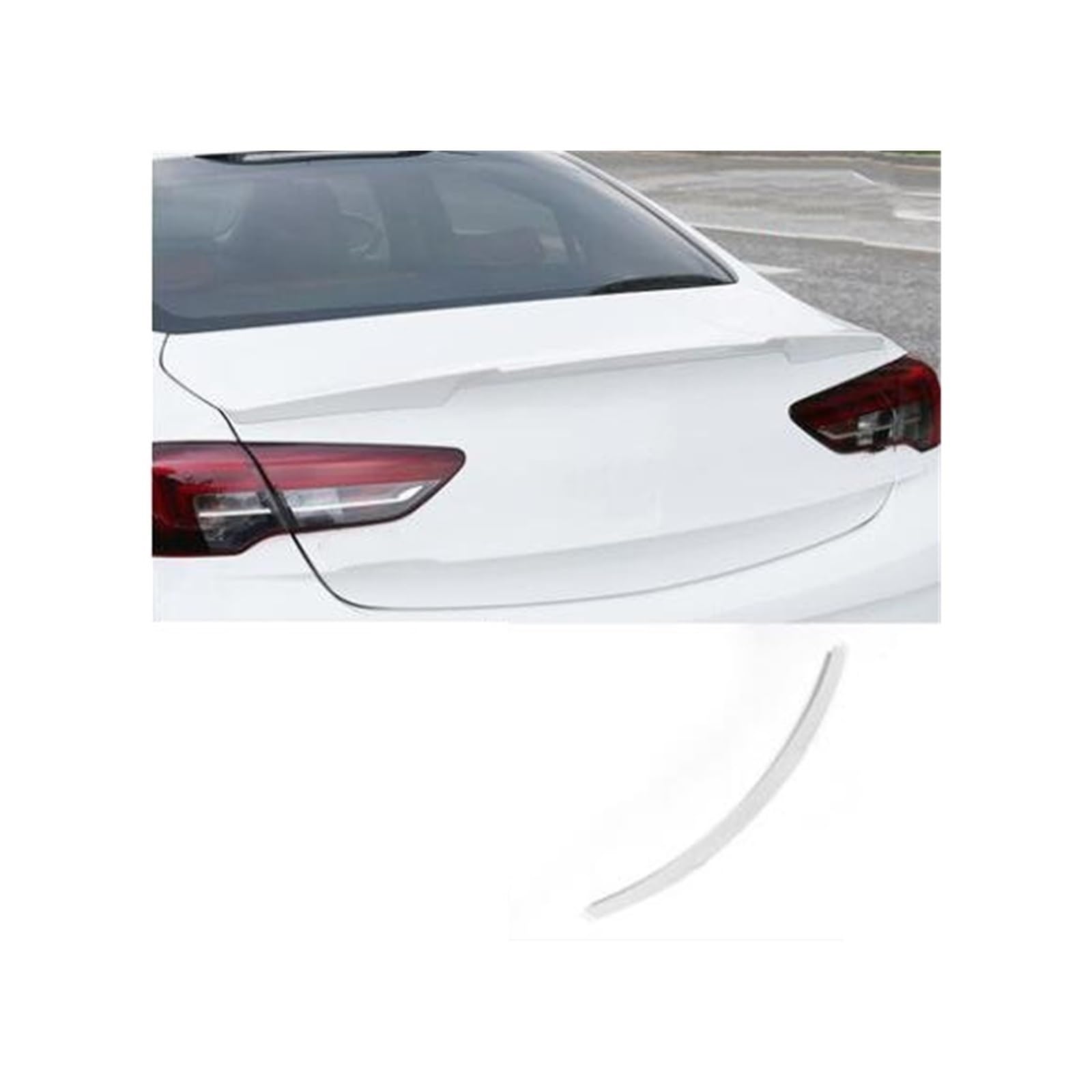 Auto Dachspoiler Für Opel für Insignia Spoiler 2017 2018 2019 Auto Hinten Dach Spoiler Hinten Flügel Körper Kit Auto Zubehör(Weiß) von Generisch