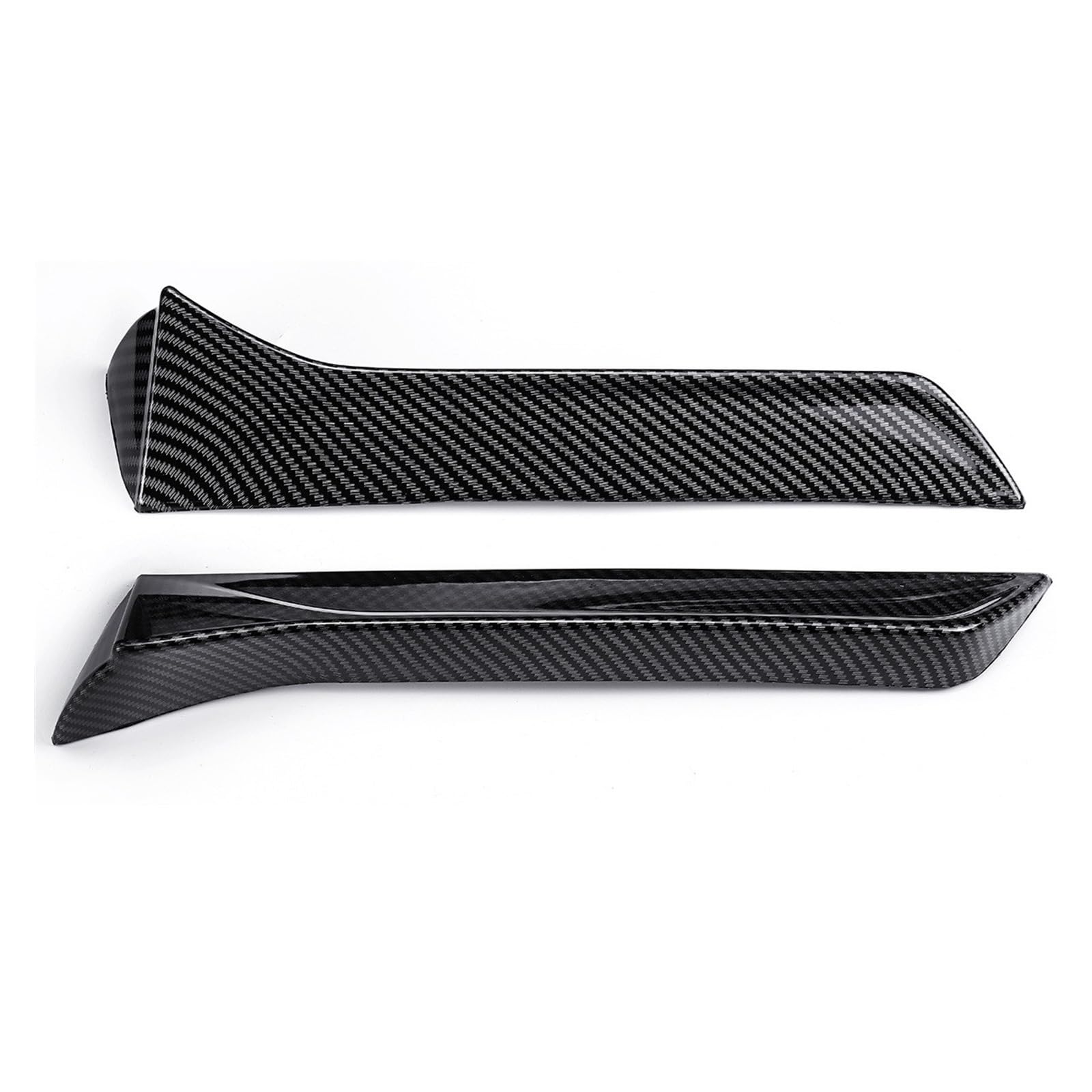 Auto Dachspoiler Für Sitz für Leon 5F FR Mk3 MK 3,5 Fivedoor 2013-2021 Auto Hinten Seite Spoiler Flügel Hinten Stamm fenster Spoiler Lippe(Carbon texture) von Generisch