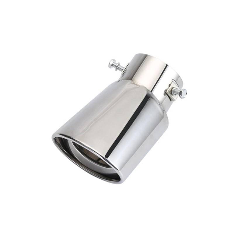 Auto-Endrohr 1 stücke für KIA für Cerato K3 für Cerato 2 für Cerato 3 Auto Auto Edelstahl Auspuff Tip Muffler für Rohr Abdeckungen Auto Zubehör(Straight Silver) von Generisch