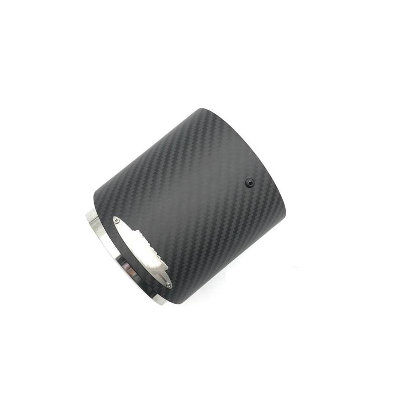 Auto-Endrohr Kohlefaser für Mini-Auspuffspitze, Schalldämpferspitzen für Mini für Cooper R55 R56 R57 R58 R59 R60 R61 F54 F55 F56 F57 F60(72-95MM Matte) von Generisch