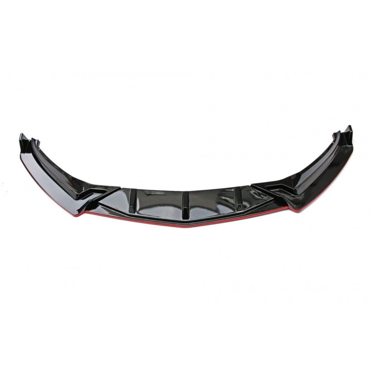 Auto Frontstoßstange Lippe Kompatibel mit Volkswagen Sagitar 2019-2022 Frontsplitter Diffusor Spoiler Karosserie Kit Autozubehör (Schwarz Rot) von Generisch