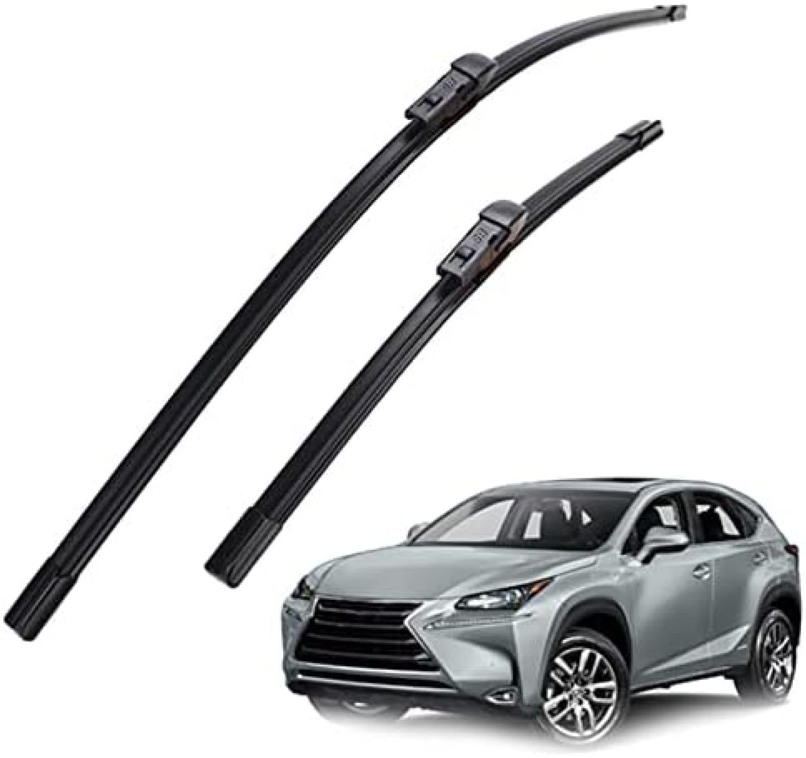 Auto-Frontwischerblatt-Set, kompatibel mit Lexus NX 200 300 NX200 NX200t NX300h 2014 2015 2016 2017 2018 Scheibenwischer 26'' + 16'' Wischerblätter von Generisch