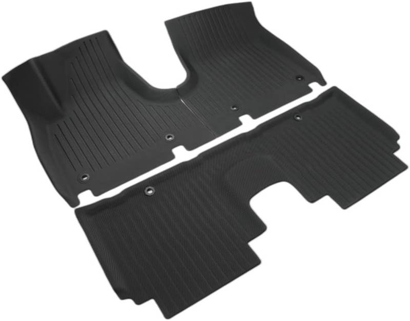 Auto-Fußmatte Automatte Auto Teppich Bodenmatte Für Kia Für Carens Für Rondo KY 2022-2024 7-Sitze(3 PCS Floor Mats) von Generisch