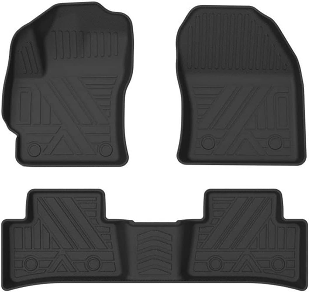 Auto-Fußmatten Automatte Auto-Fußmatten für Toyota für Prius XW30 2010-2015 7-Sitze(LHD Floor mats) von Generisch