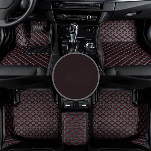 Auto-Fußmatten TITIPLER für Custom Car Fußmatten für Mazda 6 für ATENZA Fuß Coche Zubehör Teppiche(Black red) von Generisch