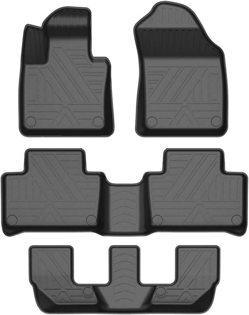 Auto-Fußmatten aus Gummi Auto-Fußmatten für Toyota für Land für Cruiser für Prado 150 J150 2010-2016(Schwarz) von Generisch