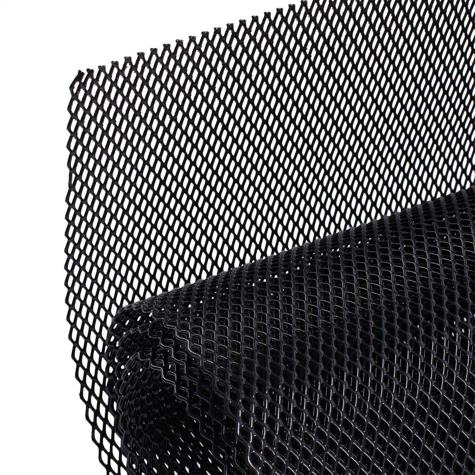 Auto Grill Mesh – Multifunktionale Kühlergrill-Mesh-Rolle | Korrosionsbeständiges Metallblech mit rautenförmigen Löchern | Grilleinsätze für Stoßstange Karosserie Kit Motorhaube Entlüftung von Generisch