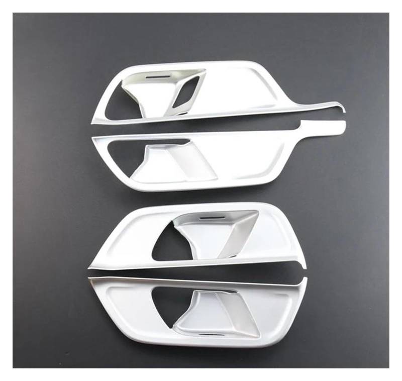 Auto-Innenraum-Aufkleber Auto-Mittelkonsolenaufkle Auto Styling Für B Klasse W247 GLB X247 Innentürgriff Bowl Covers Trim Zubehör(Silber,B) von Generisch