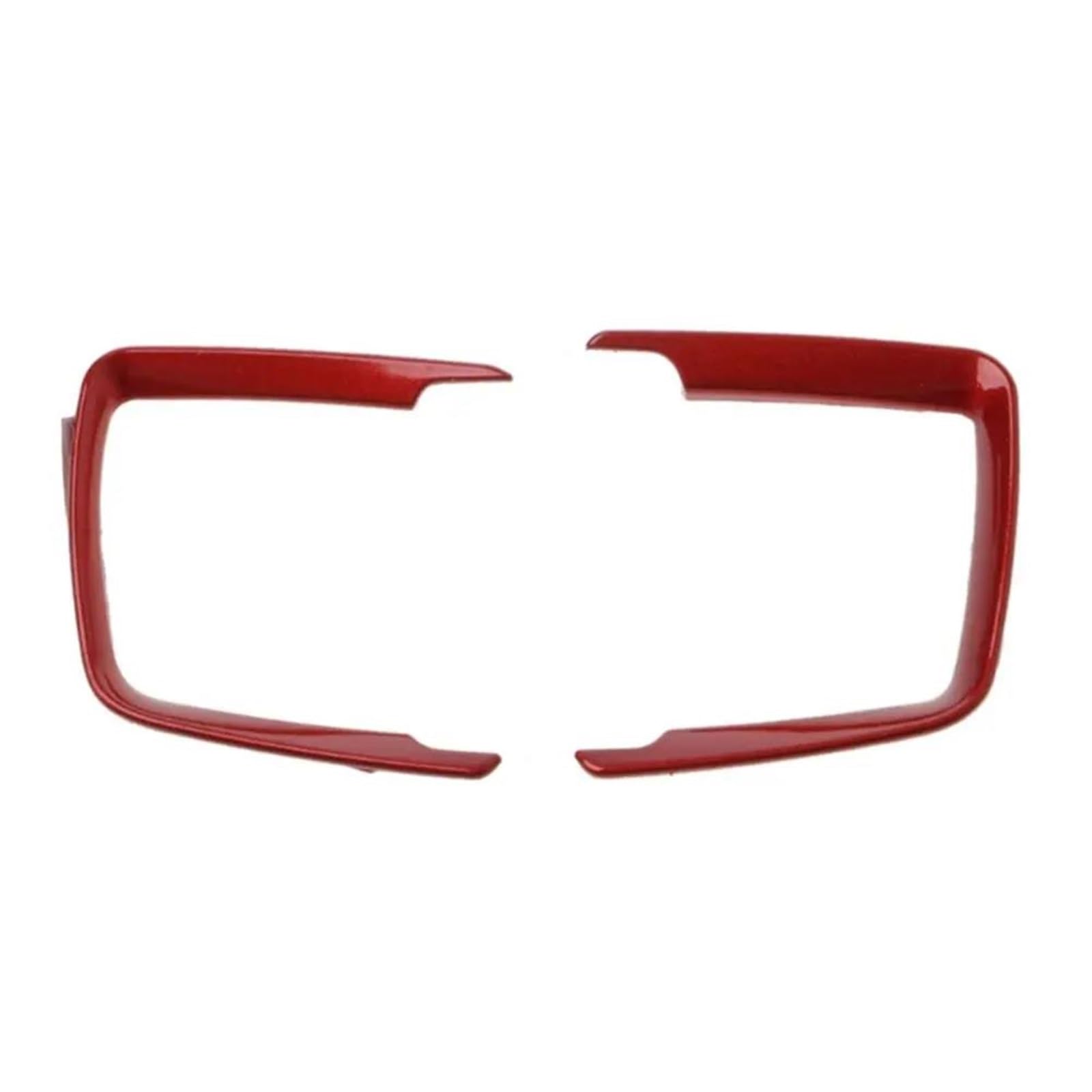 Auto Interieur 2Pcs Auto Innen Scheinwerfer Schalter Rahmen Abdeckung Trim Einstellung Aufkleber ABS Für F30 F31 F32 F34 3 4 Aufkleber Dekoration(Rot) von Generisch