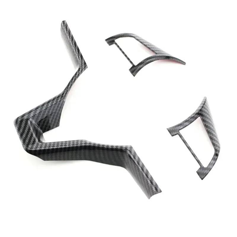 Auto Interieur Auto Lenkrad Panel Schutz Abdeckung Trim Für Nissan Für Qashqai J11 Für Dualis 2 Für X-Trail T32 2018-2021 Aufkleber Dekoration(Carbon Fibre) von Generisch