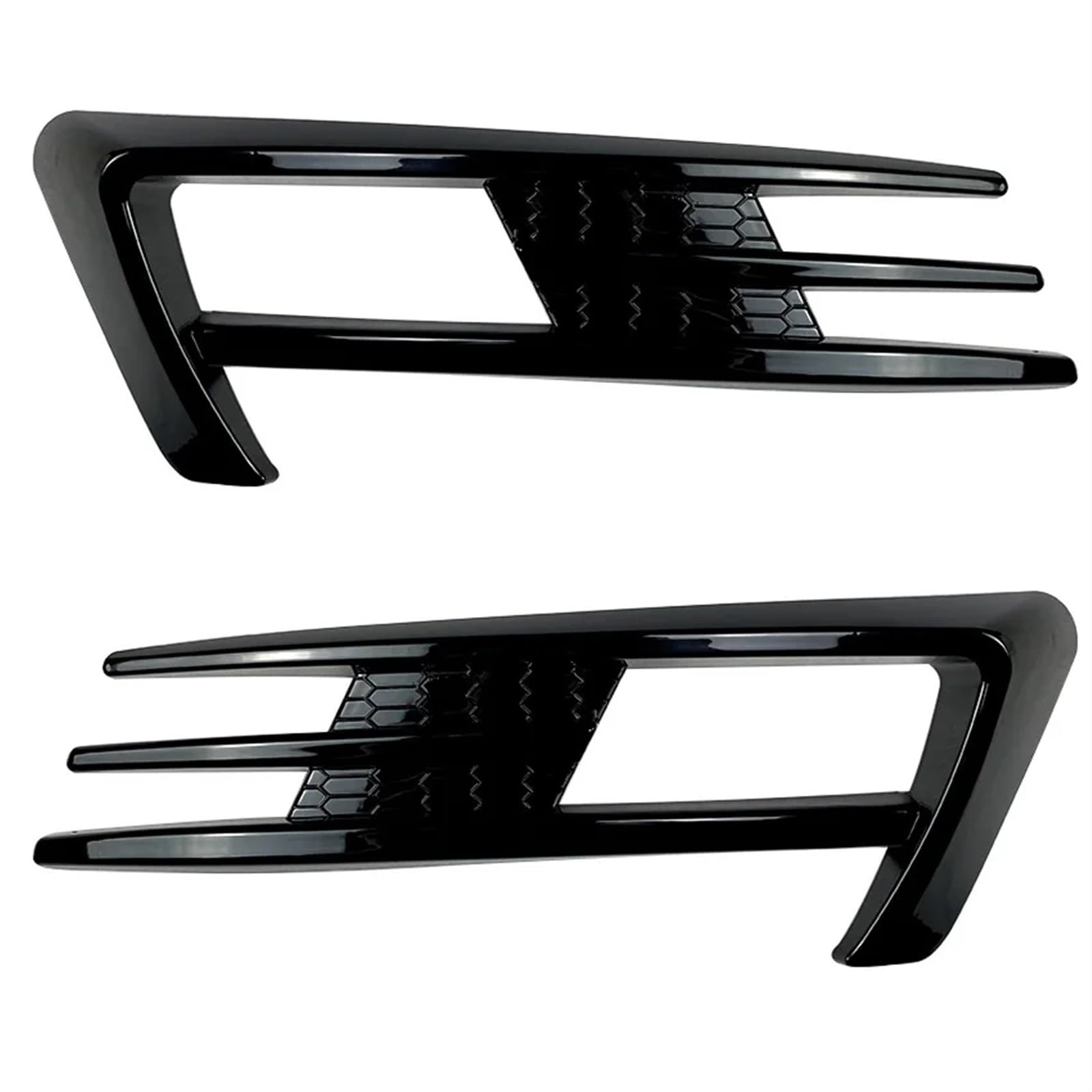 Auto-Nebelscheinwerfer-Gehäusegitter Für VW für Golf 7 für MK7 für Golf7 Frontschürze Lip Spoiler Auto Nebel Lampe Kühlergrill Abdeckung Trim Körper kit 2012-2017(Glossy Black) von Generisch