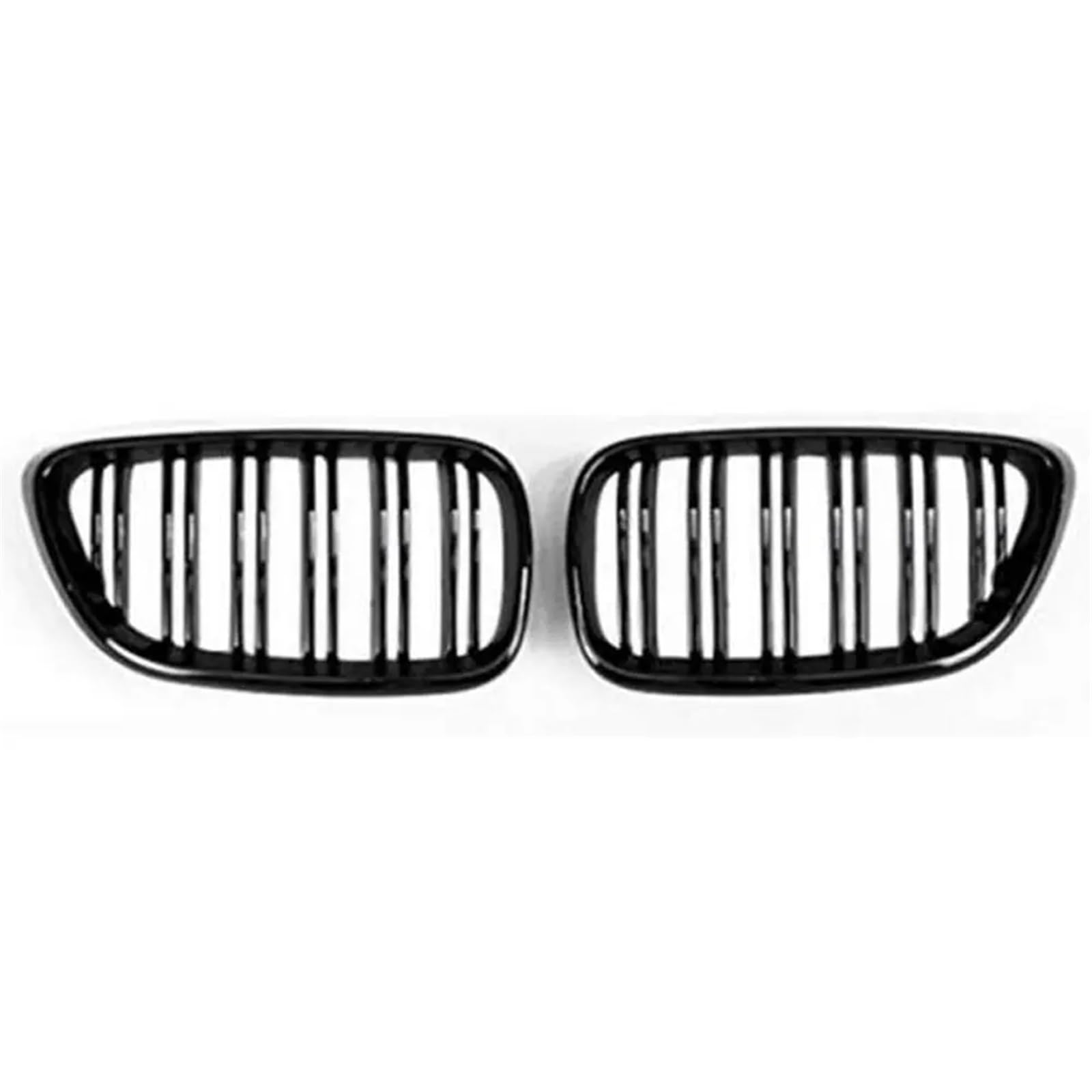 Auto-Nebelscheinwerfergitter Carbon Fiber Dual Slat Front Hood Nierengitter Grill kompatibel für BMW F22 F23 M2 2014 2015-2018 für BMW 225i 218i 220i(Gloss black) von Generisch