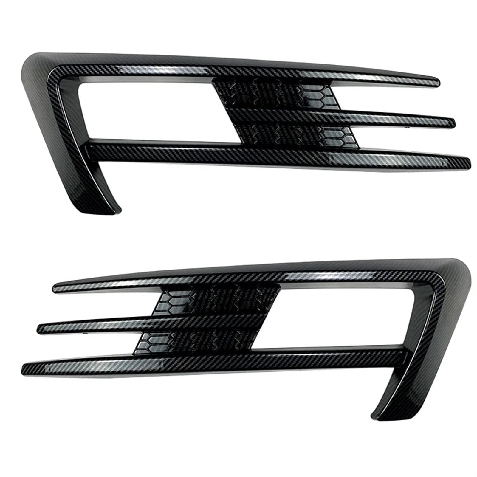 Auto-Nebelscheinwerfergitter Für VW für Golf 7 für MK7 für Golf7 Frontschürze Lip Spoiler Auto Nebel Lampe Kühlergrill Abdeckung Trim Körper kit 2012-2017(Carbon Look) von Generisch