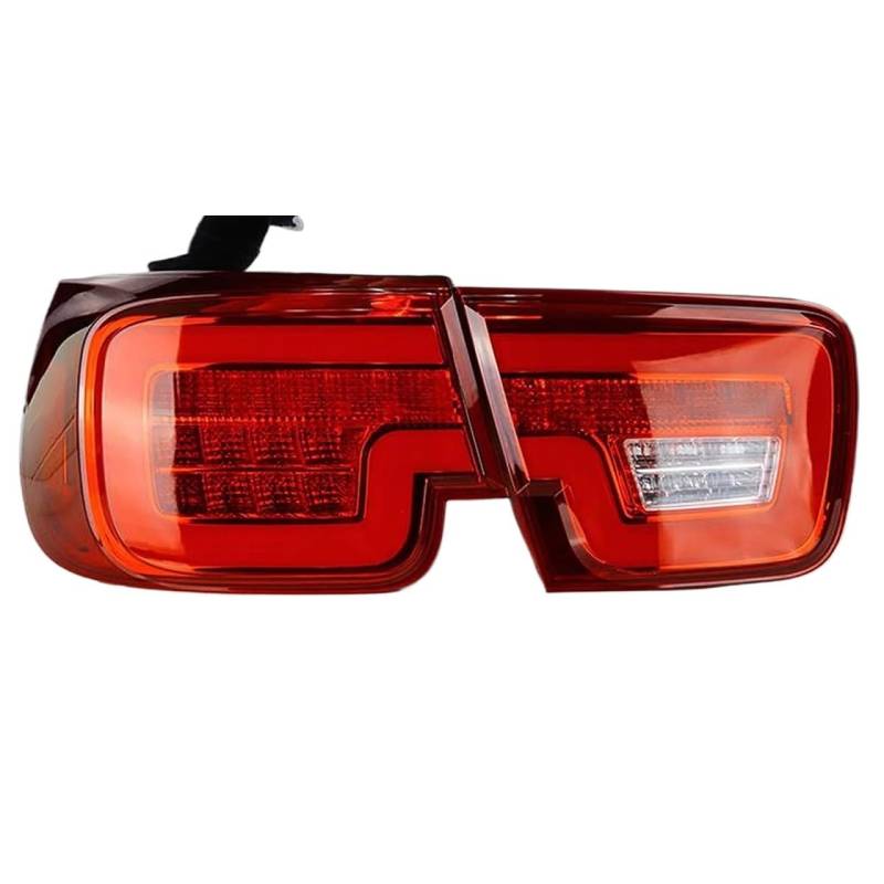 Auto-Rücklicht, Rücklicht Für Chevrolet Für Malibu 2013 2014 2015 Hinten Lampe Montage Schwarz/Rot Schwanz Stamm Deckel Bremse für Signal Glühbirne Taillamp(Dark Red) von Generisch