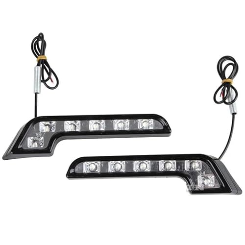 Auto-Rücklicht 2PCS 12V L Form Fahren Lampe Tagfahrlicht Nebel Licht für Langlebige Wasserdichte Auto Lampe 6LED DRL Streifen Lichter Für UTV Auto für Lkw Anhängerbeleuchtung von Generisch