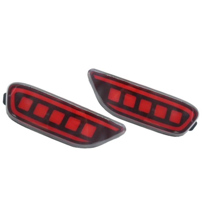 Auto-Rücklicht 2Pcs Stoßstange Brems Schwanz Für Signal Lichter Für Chevrolet Für Captiva 2008-2014 17 * 5,2 cm/6,69 * 2,04 zoll Rot Gehäuse Farbe Auto Lampen von Generisch