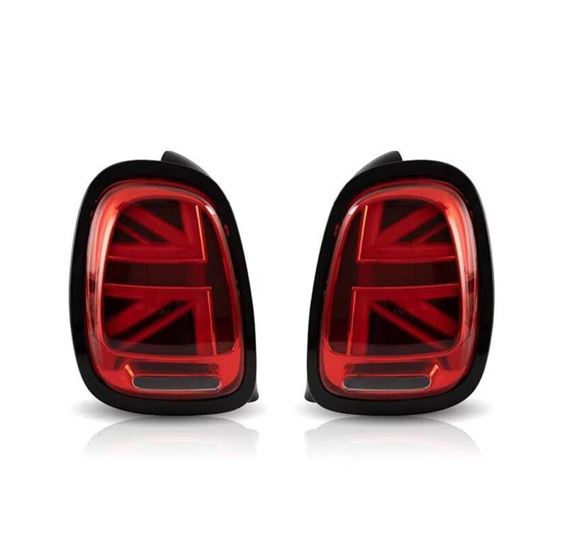 Auto-Rücklicht Auto Rücklicht Für Mini für Cooper F55 F56 F57 2014-UP für BMW für Mini F55 F56 F57 für Cooper Auto Hinten Lampe Auto Schwanz Lampe Anhängerbeleuchtung(Red black frame) von Generisch