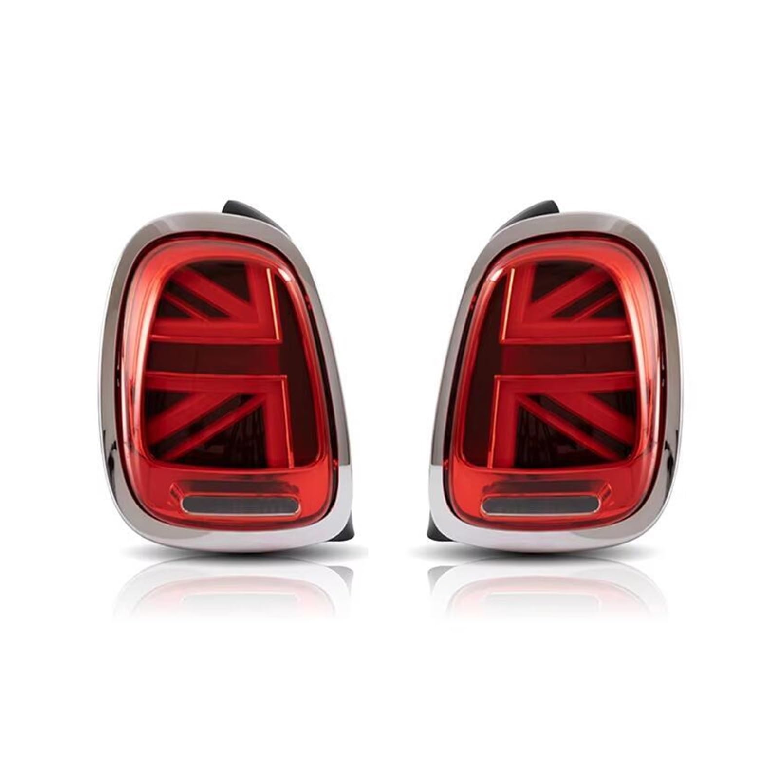 Auto-Rücklicht Auto Rücklicht Für Mini für Cooper F55 F56 F57 2014-UP für BMW für Mini F55 F56 F57 für Cooper Auto Hinten Lampe Auto Schwanz Lampe Anhängerbeleuchtung(Red plated frame) von Generisch