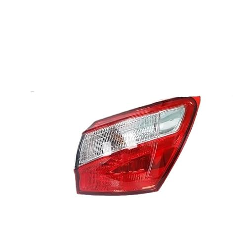 Auto-Rücklicht Rücklicht Bremslicht Hinten Drehen für Signal Licht Nebel Lampe Rücklicht Für Nissan für Qashqai 2008-2015 EU Version 26550-BR00A(Left Inner-bulb) von Generisch